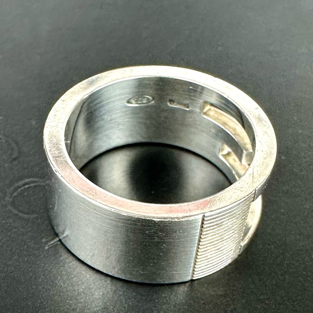 GUCCI Silver 925 Ring size 47 or 4.25 - Picture 9 of 13
